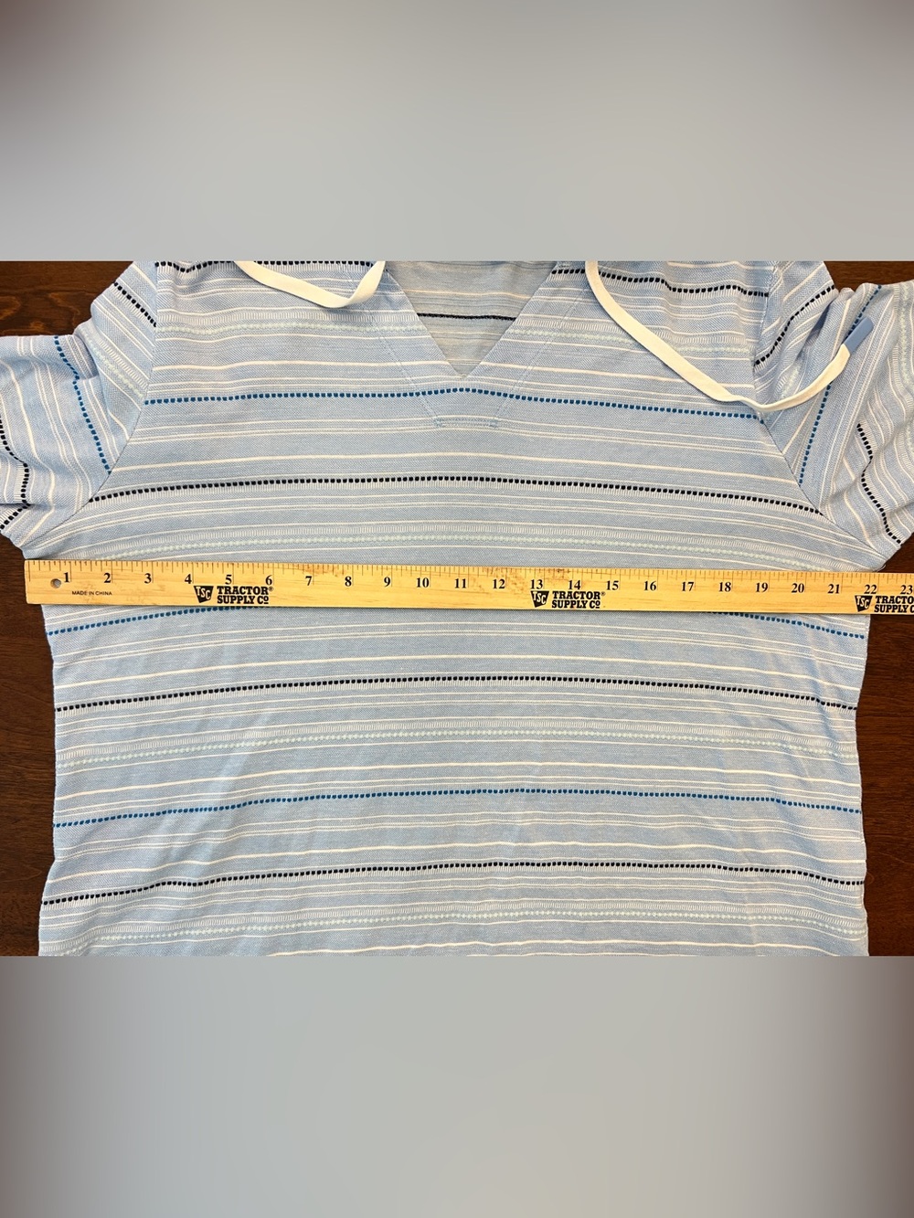 Talbots Terry Cloth Hoodie Blue Striped Beach Coverup Pullover Coastal Cottage - Picture 11 of 14